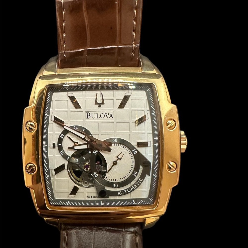 Bulova Men's Mechanical Automatic Wristwatch B1 21 Jewels Stainless steel Case